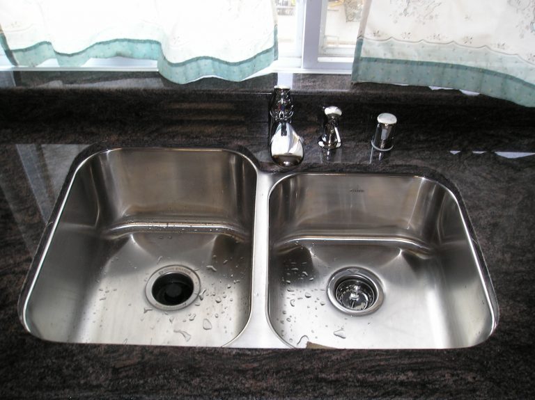 Undermount sink in granite from our countertop gallery