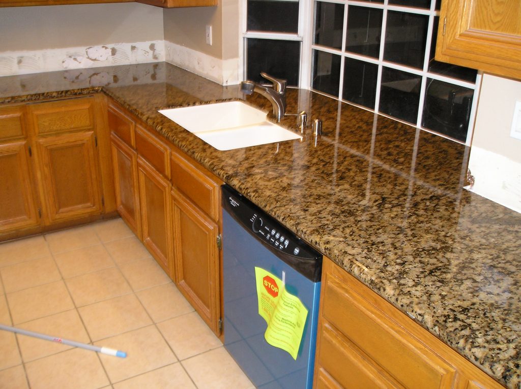 Granite countertops Sun Valley on a kitchen island