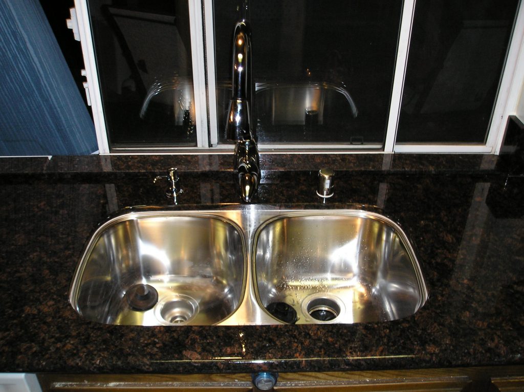 Granite countertops near me installed with an undermount sink