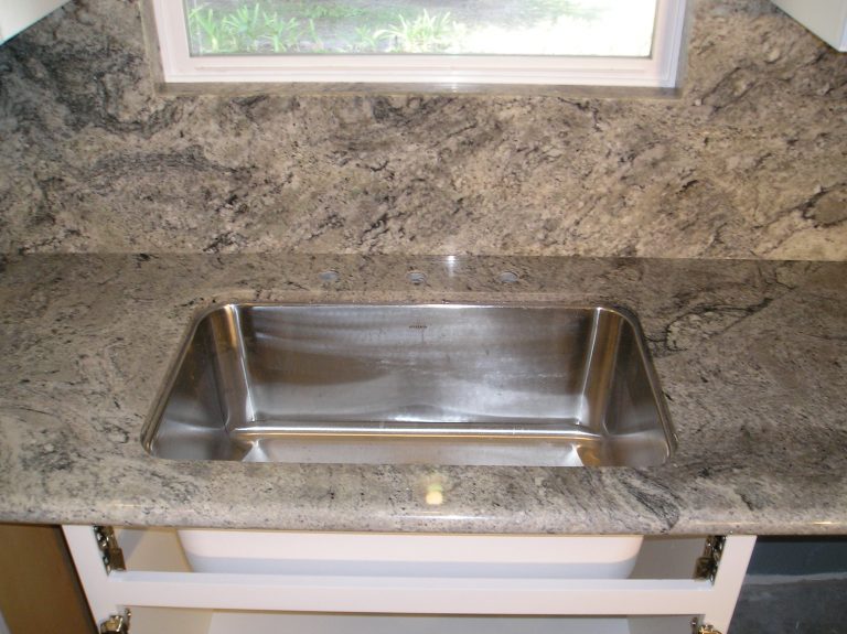 Undermount sink in granite from our countertop gallery