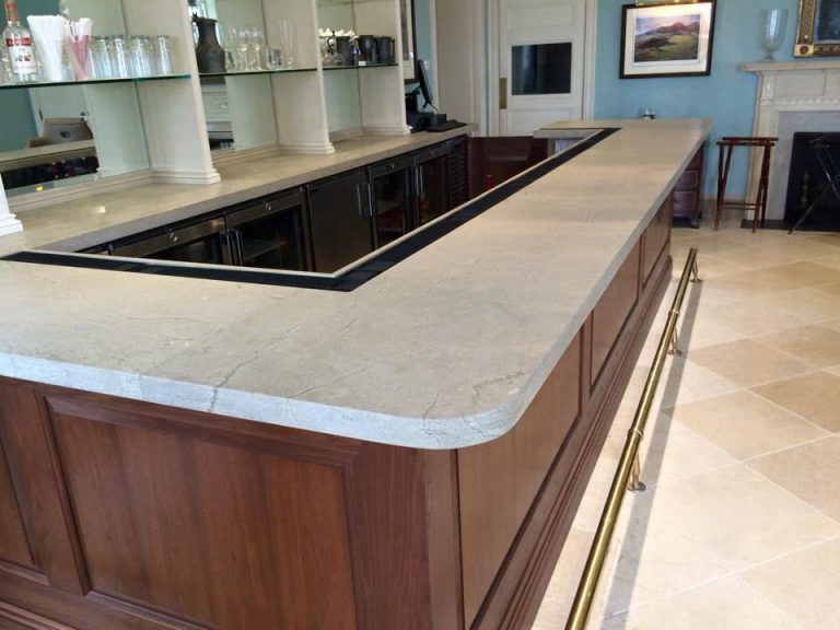 Example of a retail service counter with stone